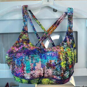 10 Energy Bra Lululemon multi blue yellow black NEW TAGS BEAUTIFUL !!